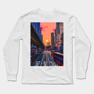 Sunset in Hong Kong Long Sleeve T-Shirt